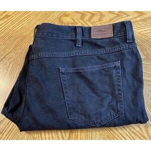 LL Bean Classic Fit Straight Leg Men’s Double L Black Jeans 46x29